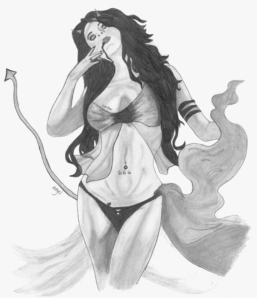 830x962 Devil Girl By Angel Sedillo