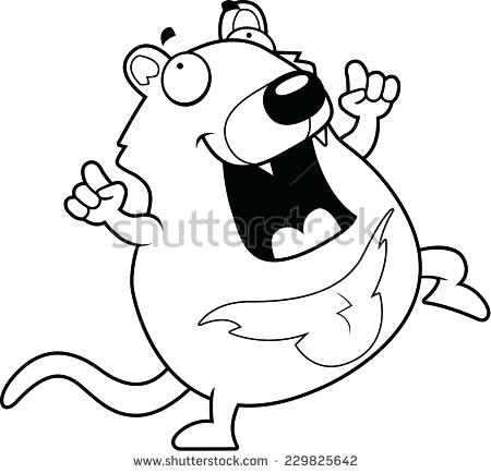 450x434 Tasmanian Devil Coloring Pages A Happy Cartoon Devil Dancing