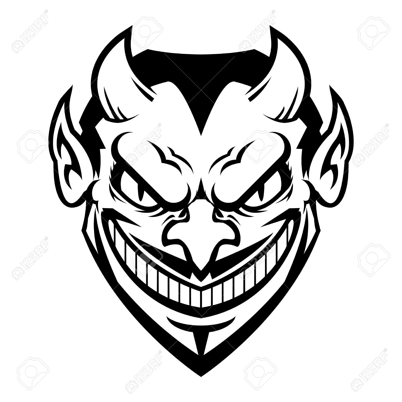 1300x1300 Devil Cartoon Head Vector Icon Royalty Free Cliparts, Vectors,