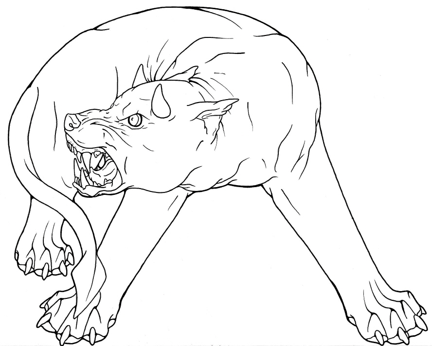 888x712 Devildog Outline By Bombay Invisible