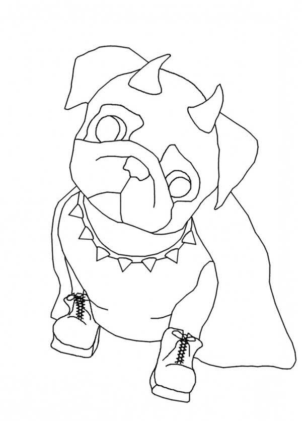 600x836 Pug The Devil Dog Put On Shoes Coloring Page Color Luna