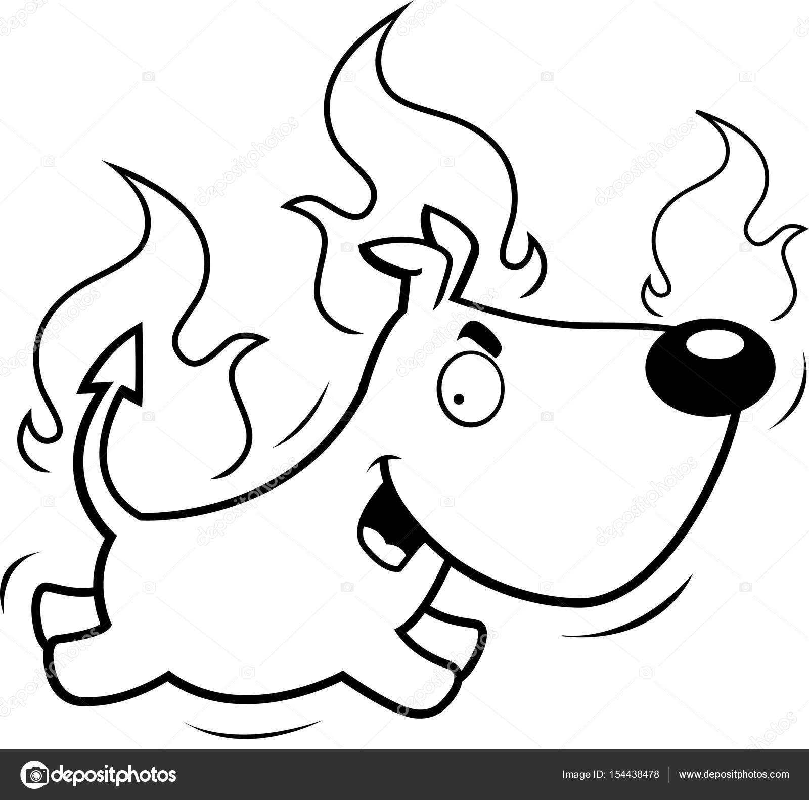 1600x1582 Cartoon Devil Dog Stock Vector Cthoman