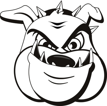 349x344 Devil Dog Cartoon Tattoo Design