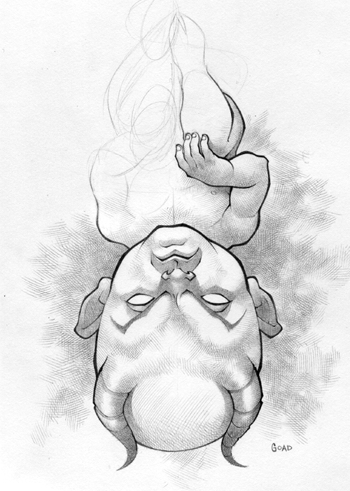 500x700 Devil Baby Sketch By Jasongoad