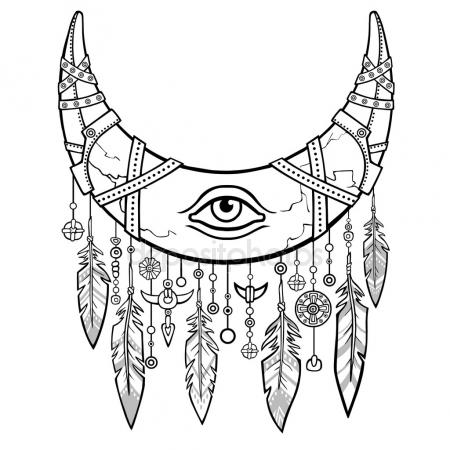 450x450 American Football Devil Horns Stock Vector Miceking