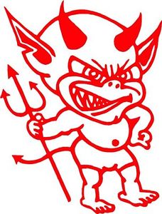 228x300 Cheeky Devil With Horns Amp Fork Sticker Decal