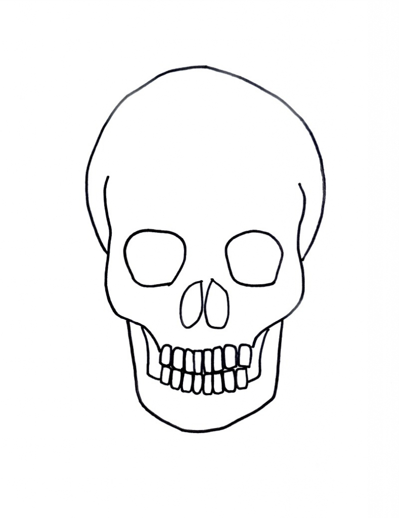 789x1024 Skull Drawing Step By Step How To Draw A Devil Skull, Devil Skull
