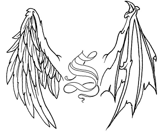 Devil Wings Drawing at GetDrawings | Free download