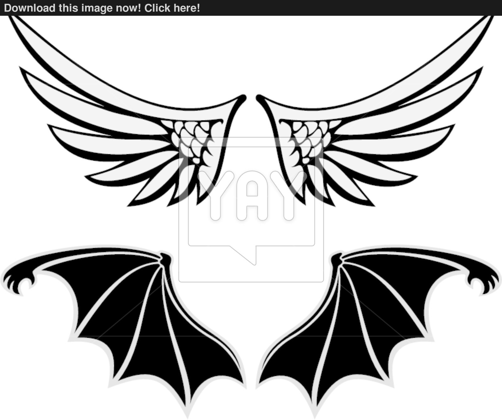 1600x1339 Angel And Devil Vector