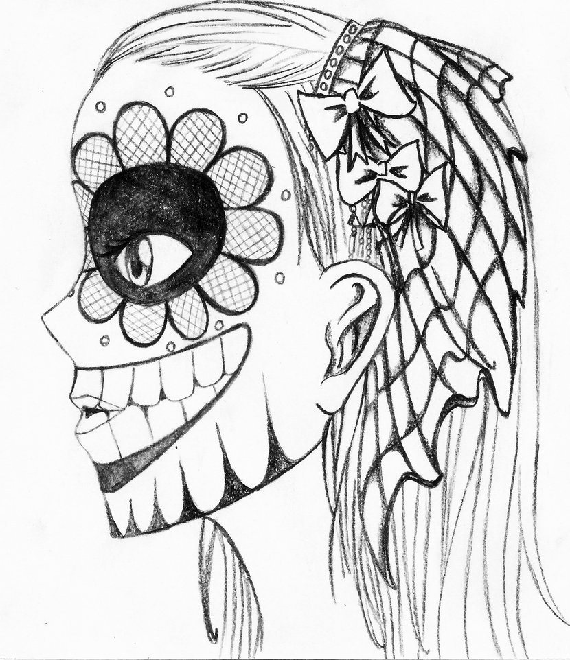 830x962 Dia De Los Muertos By Maakiru