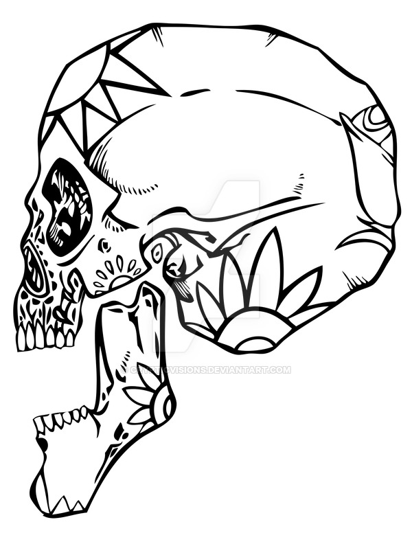 600x776 El Dia De Los Muertos By Crypticvisions