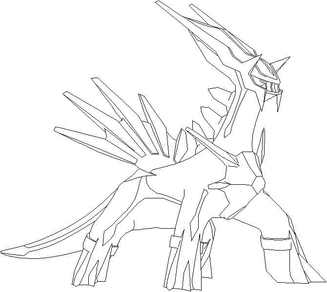 670x599 Dialga Line Art By Mothergarchomp622