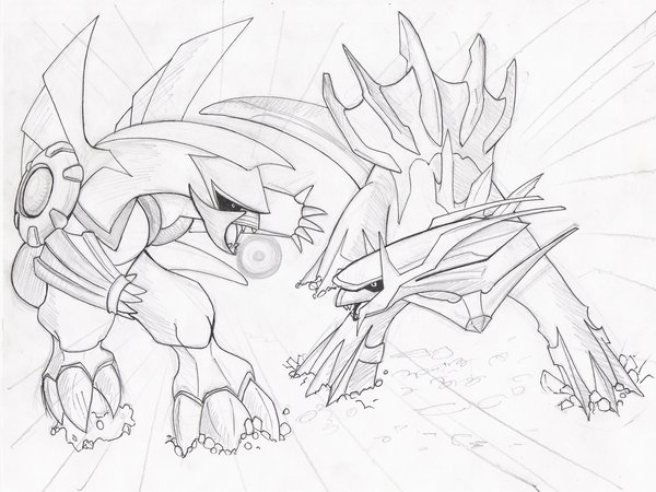600x450 Palkia Vs Dialga By Pokeprof