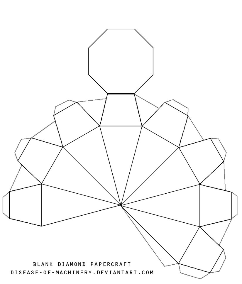 825x968 Blank Diamond Template By Disease Of Machinery