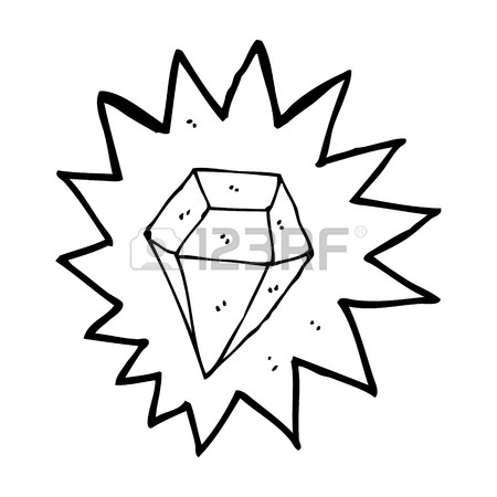 450x450 Cartoon Huge Diamond Royalty Free Cliparts, Vectors, And Stock
