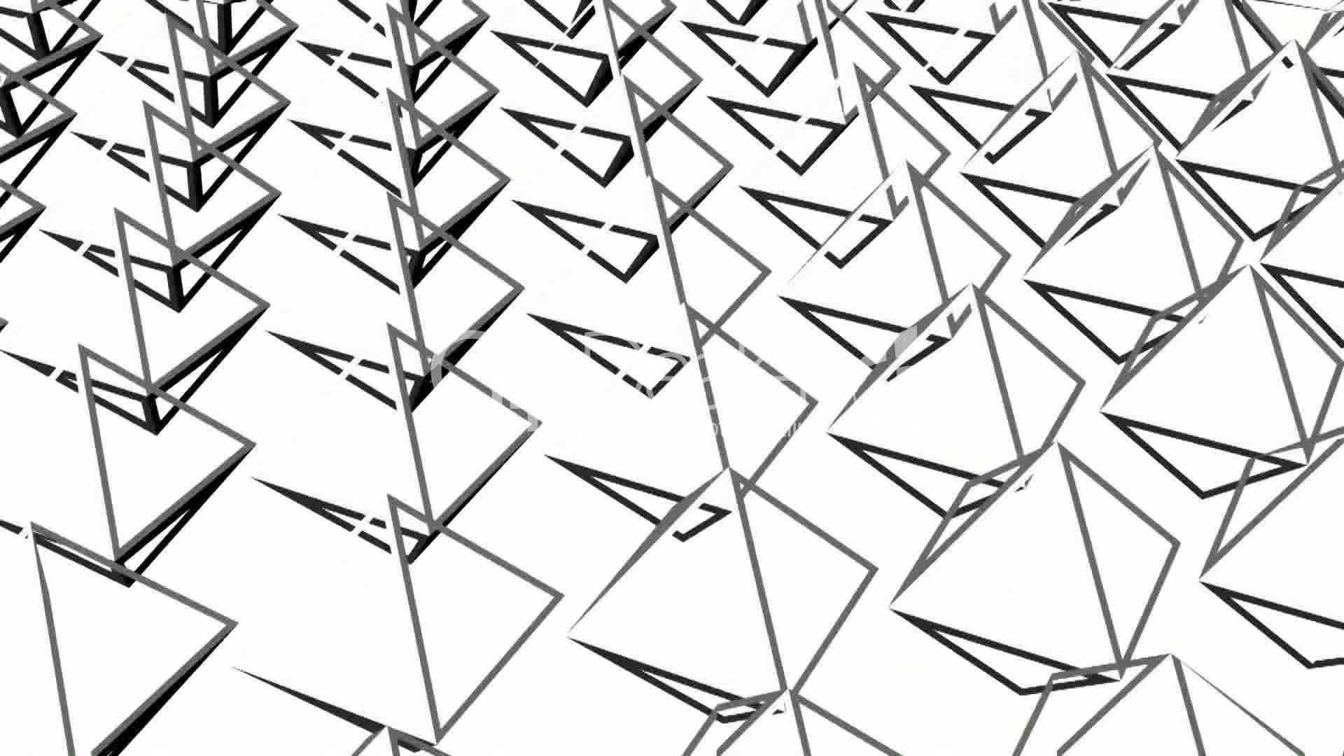 1920x1080 Rotation Of 3d Matrix Pyramid.digital,diamond,data,technology