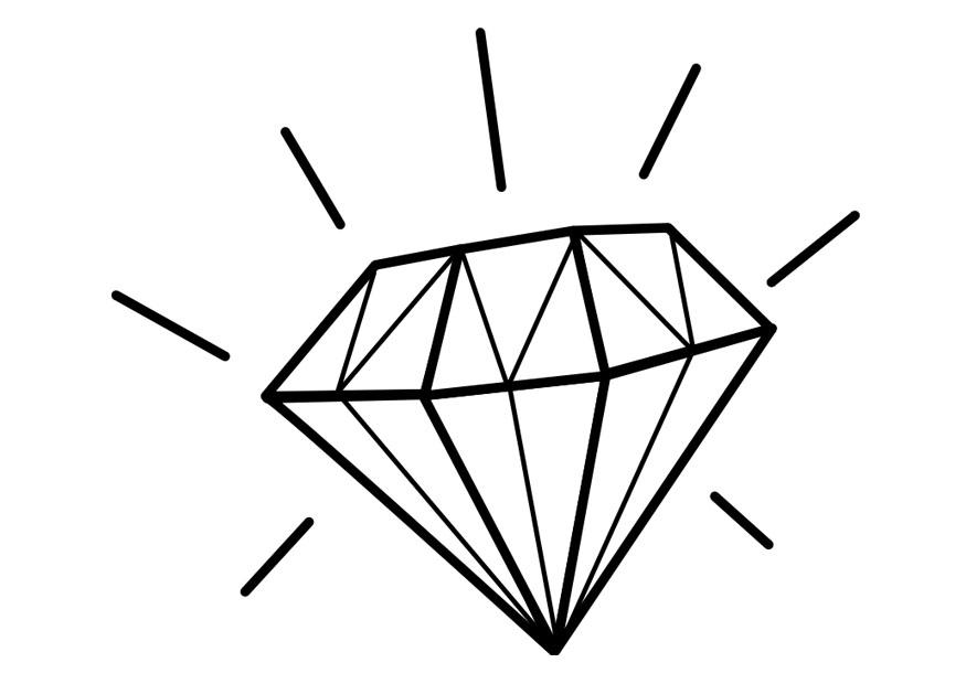 875x620 Coloring Page Diamond