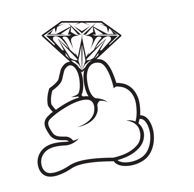 662x656 Cartoon Hand Gloved Holding Diamond Dope Swag Yolo Hype Tight Mens