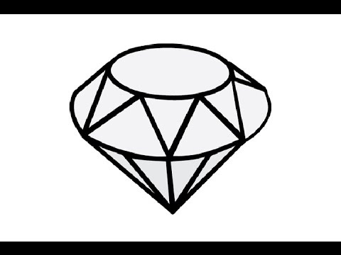 480x360 How To Draw A Diamond Easy Step By Step