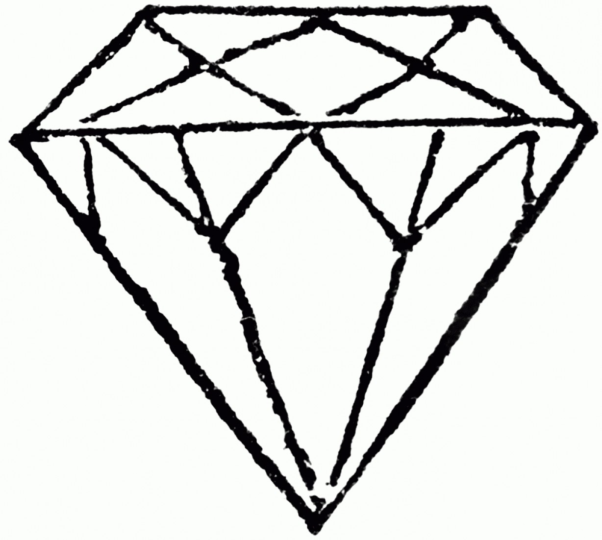 1228x1102 D Diamond Drawing How To Draw A D Diamond Pencil Art Drawing