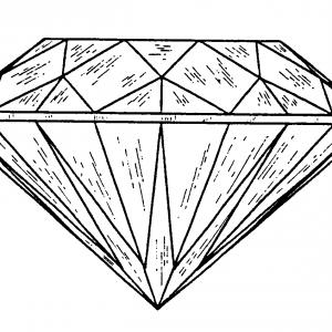 300x300 Steps For Drawing A D Diamond D Diamond Drawing How To Draw A D