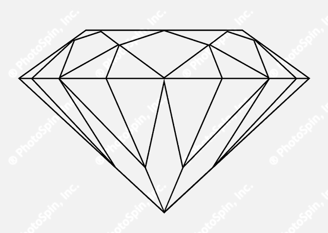 640x454 Diamond Outline