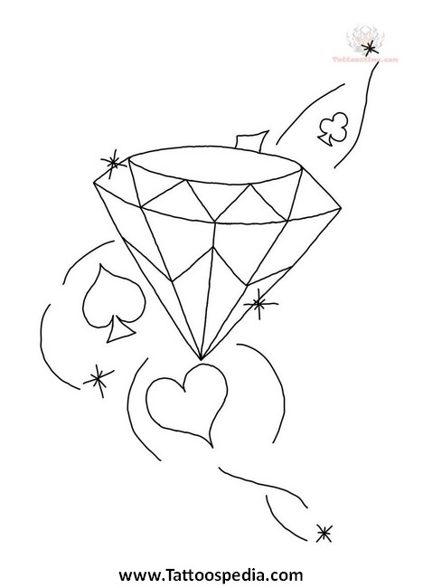 468x650 Diamond Tattoo Designs For Women 3