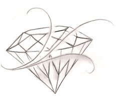 231x200 Diamond Tattoo Diamond Tattoo Sample Skin Art