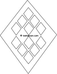 200x259 Diamond Shapes Worksheet Geometric Coloring Activity Page