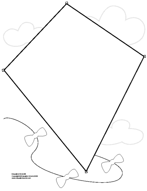 480x621 Best Photos Of Diamond Shape Kite Template