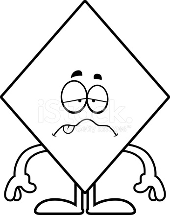 347x439 Sick Cartoon Diamond Stock Vector