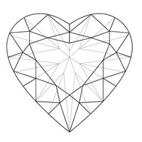 200x200 Broken Heart Midnight Stars Moon Heart Wings Cross Diamonds