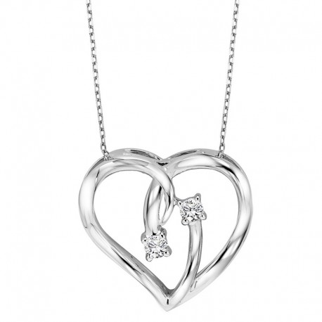 458x458 Diamond Heart Pendant By Twogether Collection
