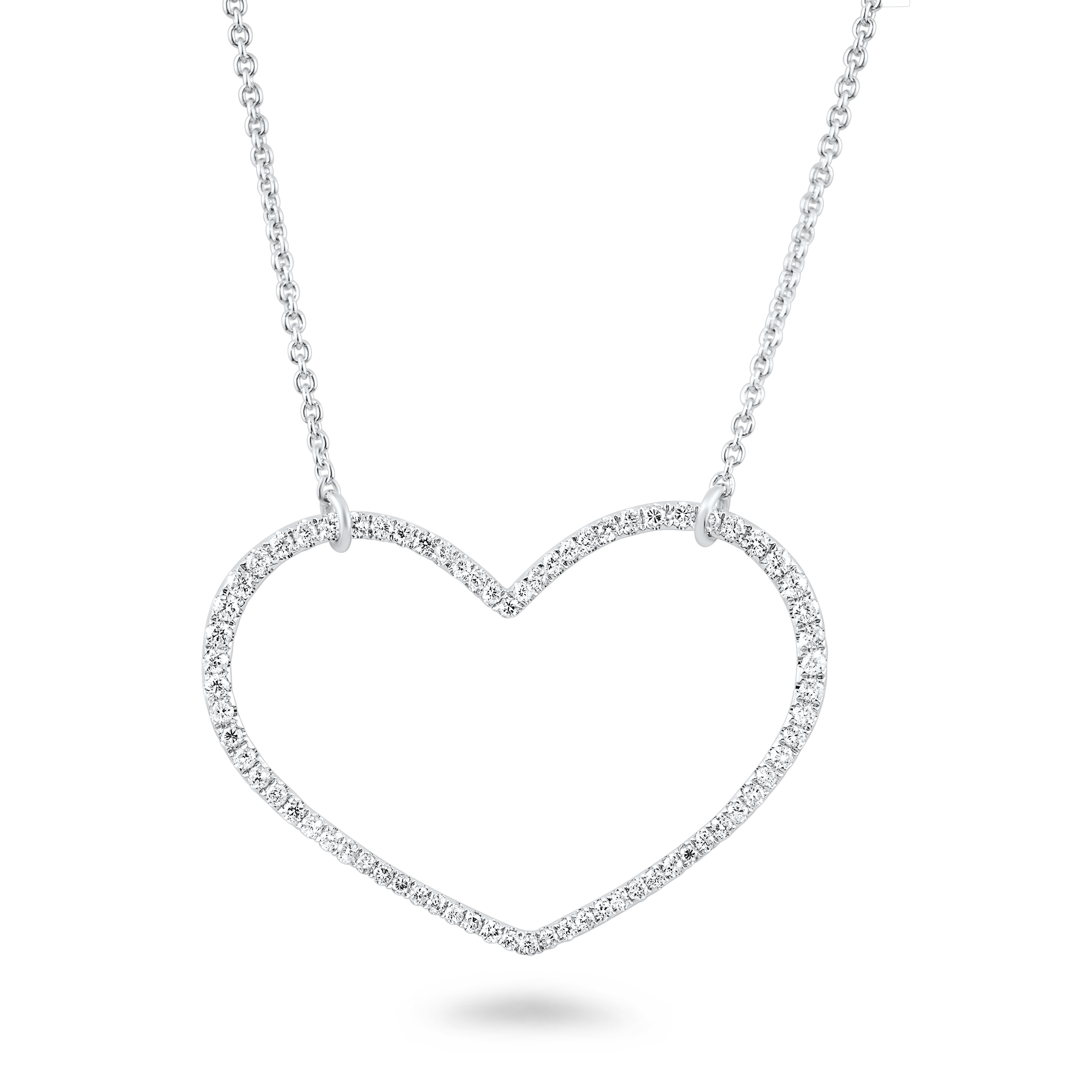 2200x2200 18k Wg Brilliant Heart Shaped Diamond Necklace