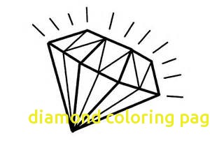 300x225 Diamond Coloring Page With Diamond Coloring Pages Diamond Coloring