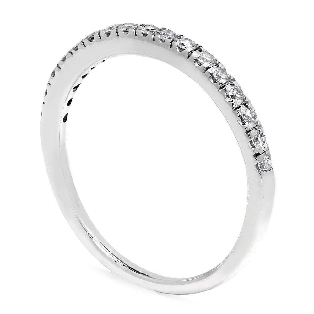 1000x1000 Round Diamond Straight Line Wedding Band In 14kt White Gold 25ctw
