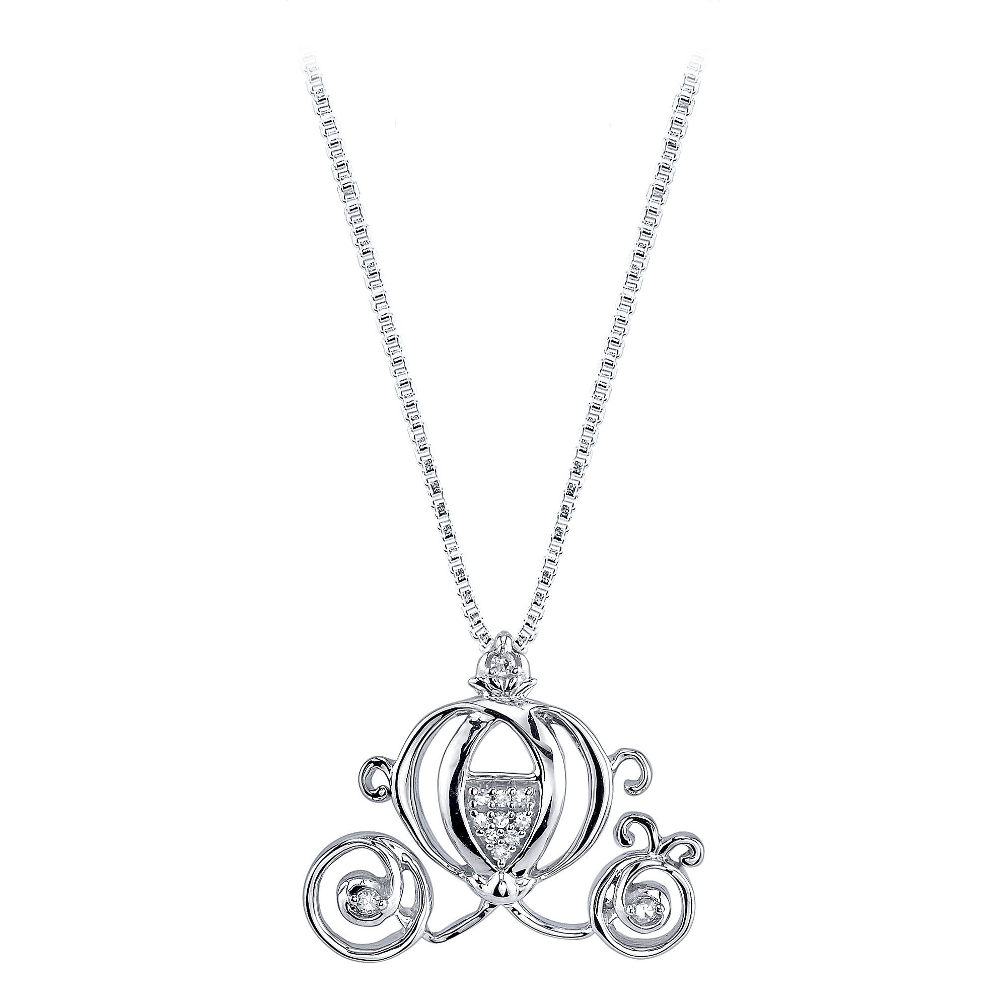2000x2000 Cinderella Coach Diamond Necklace Shopdisney