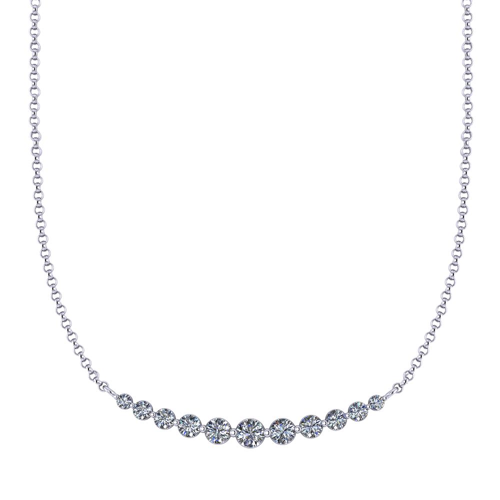 1000x1000 Graduated Diamond Necklace