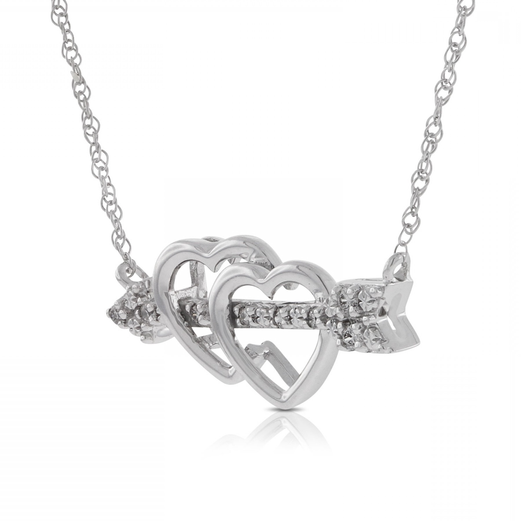 1800x1800 Heart With Arrow Diamond Necklace K Oblacoder