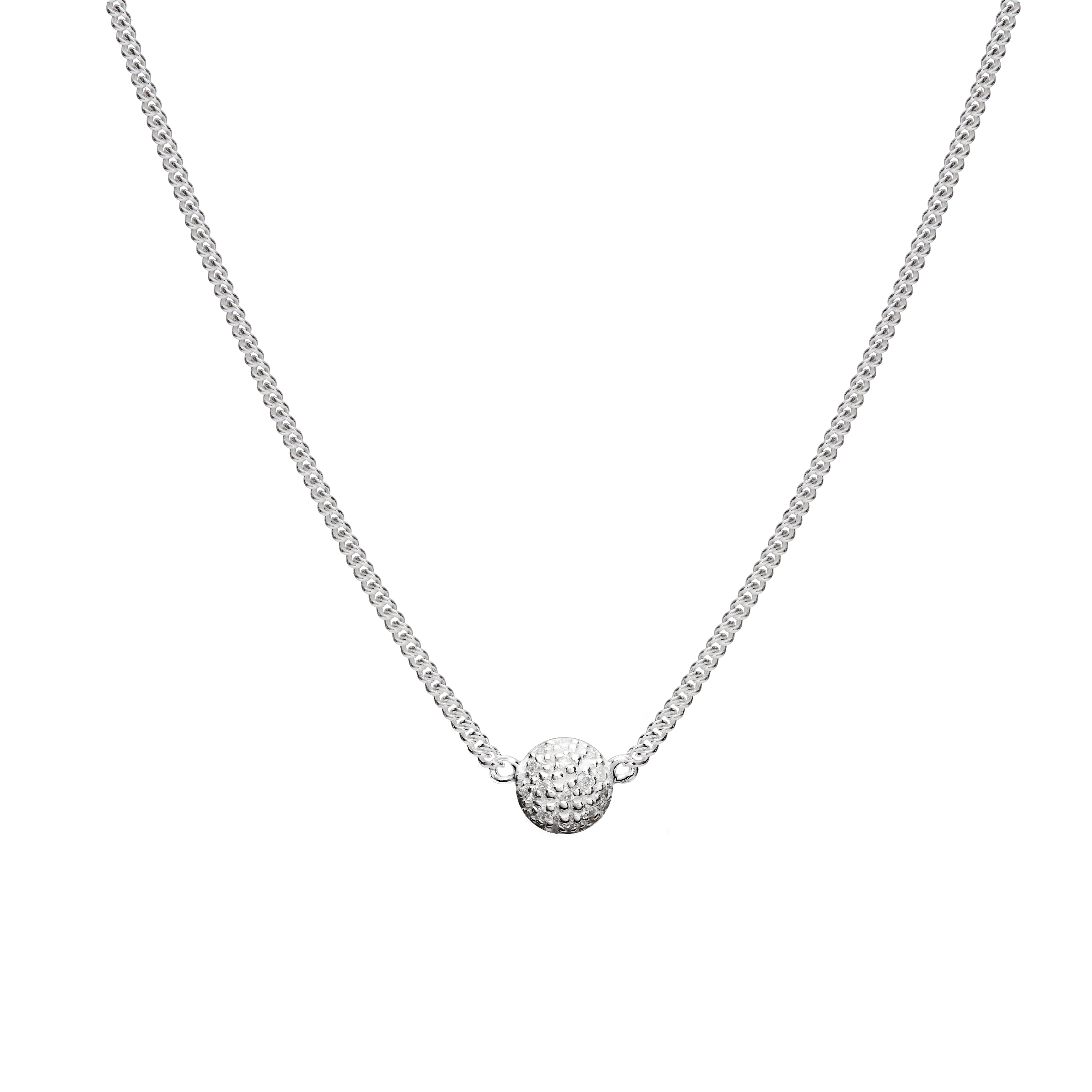 4912x4912 Mini Sphere White Diamond Necklace Isabel Lennse