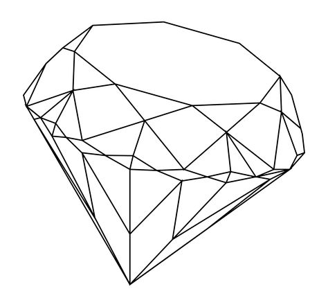 474x443 Diamond Line Drawing
