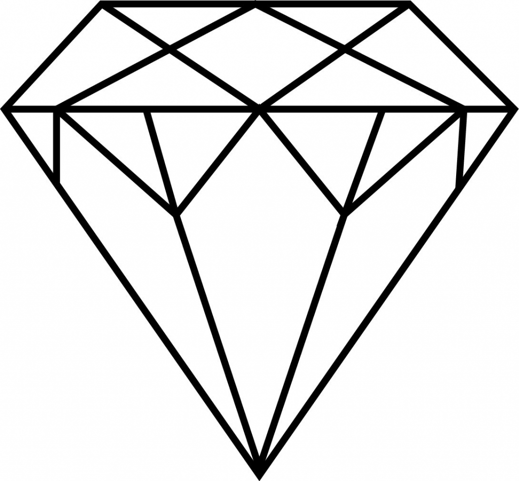 1024x948 3d Diamond Drawing