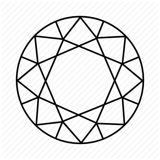 512x512 Circle Diamond Drawing