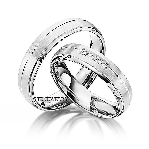 600x600 His And Hers Wedding Rings,10k Two Tone Gold Matching Wedding