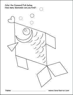 250x324 Free Diamond Shape Activity Sheets For Preschool Children