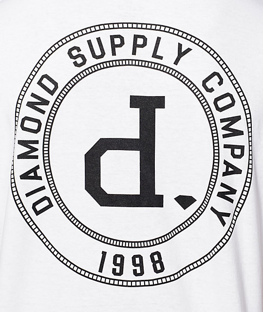 540x640 Diamond Supply Co College Seal White T Shirt Zumiez