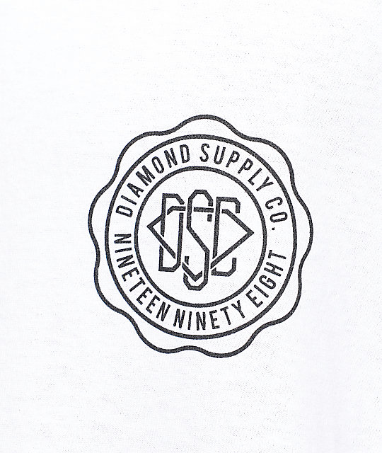 540x640 Diamond Supply Co. Dsc Seal White T Shirt Zumiez
