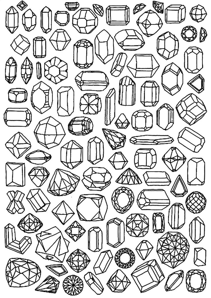 736x1039 Drawn Diamonds Doodle