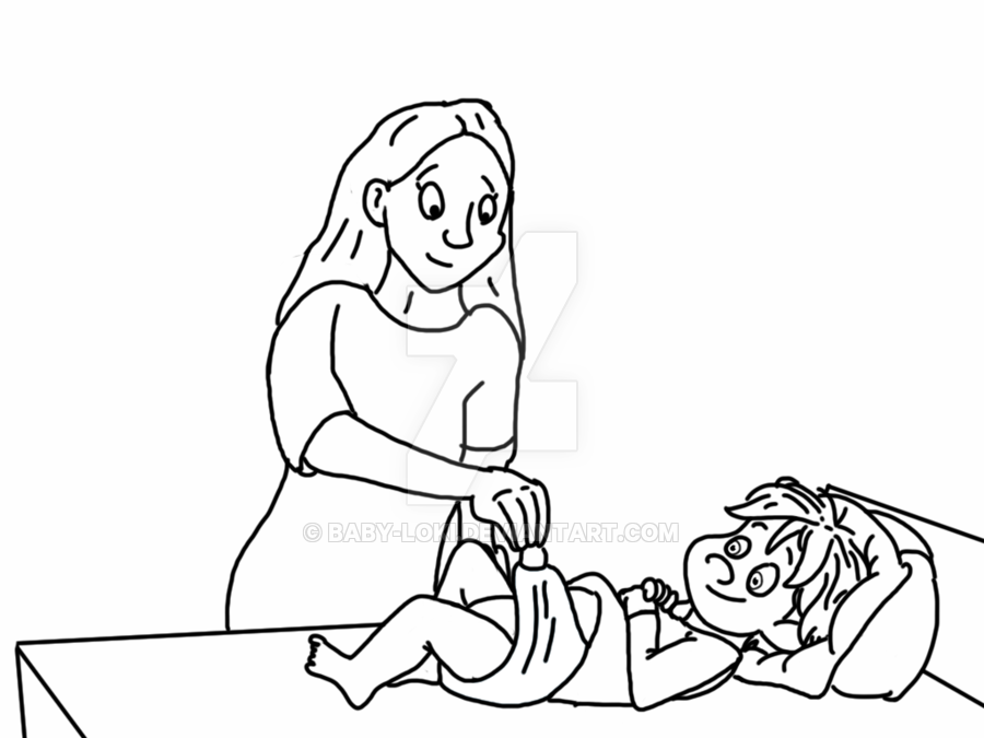 900x675 Baby Kris' Diaper Change By Baby Loki