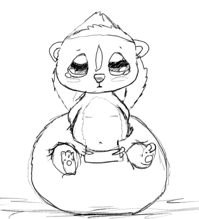 645x709 Baby Skunk Why Your Diaper Its So Big By Alvro